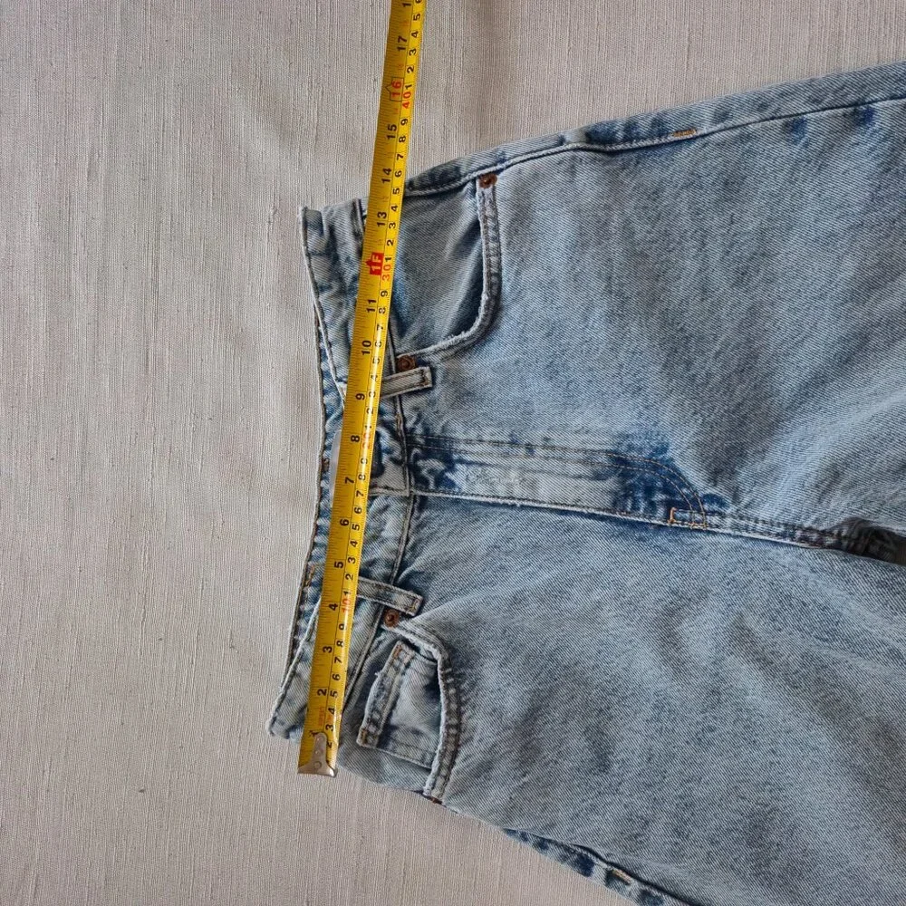 Zara full length High Rise Raw hem Frayed Blue Jeans Size Size 36,  4 US - Picture 10 of 10